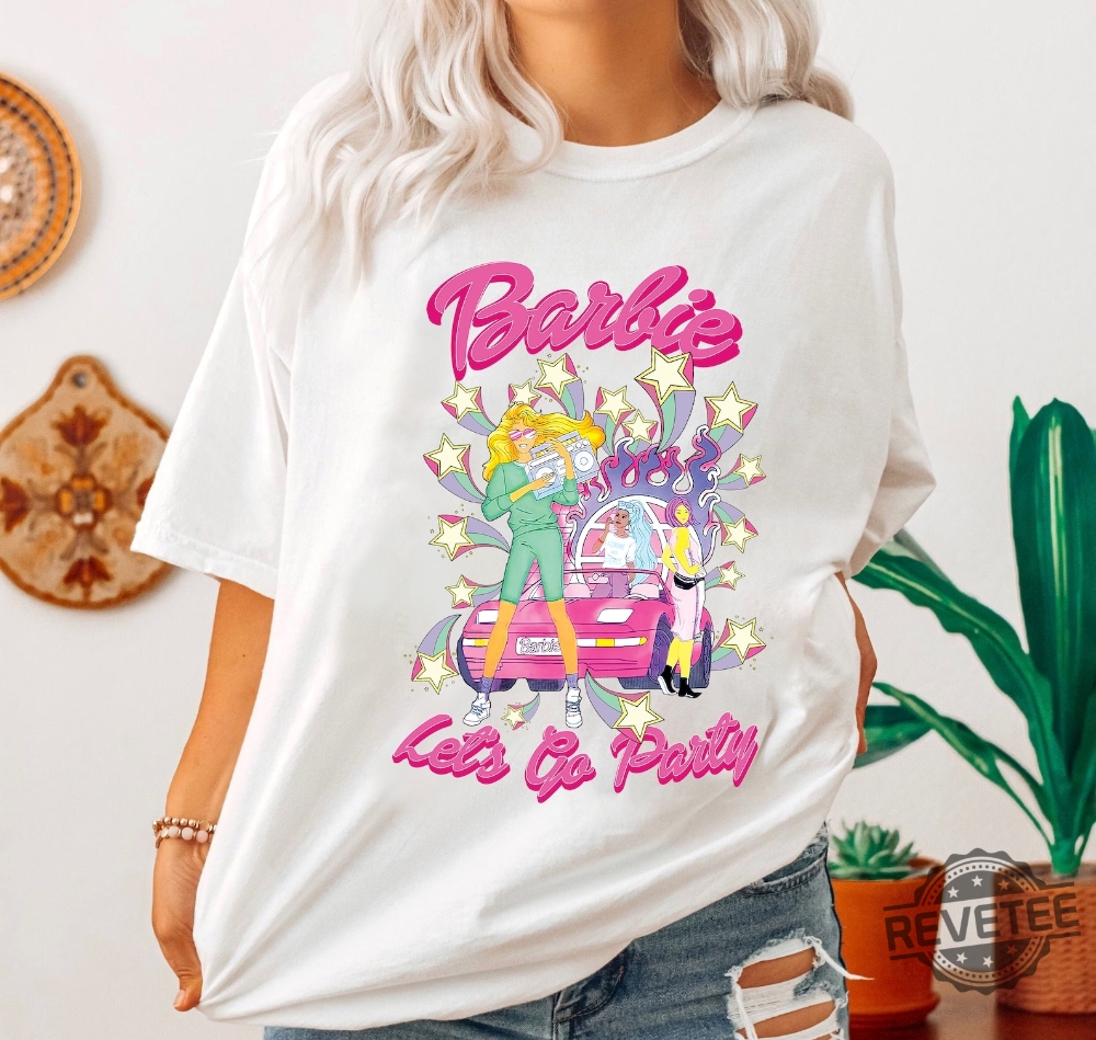 Come On Barbie Lets Go Party Shirt Barbie Vintage Doll Shirt Retro Barbie Doll Shirt revetee.com 1