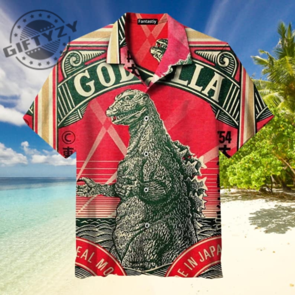 Toho Godzilla Movie Beach Party Aloha Tropical Summer Holiday Apparel