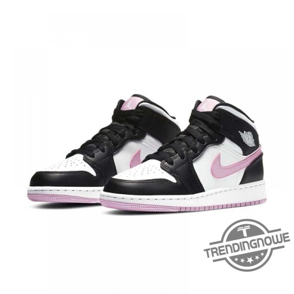 Air Jordan 1 Mid Gs White Light Arctic Pink trendingnowe.com 4