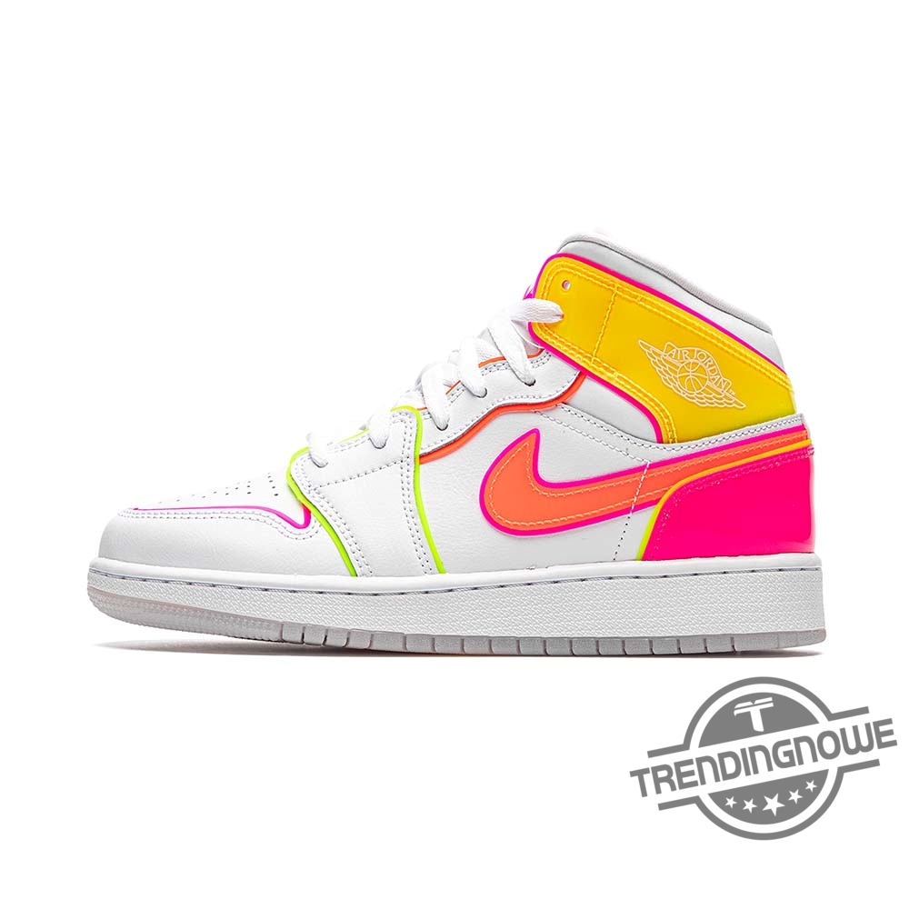 Jordan Air Jordan 1 Mid Gs Edge Glow