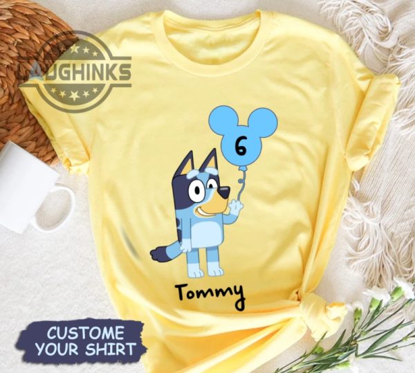 custom bluey bingo birthday shirt