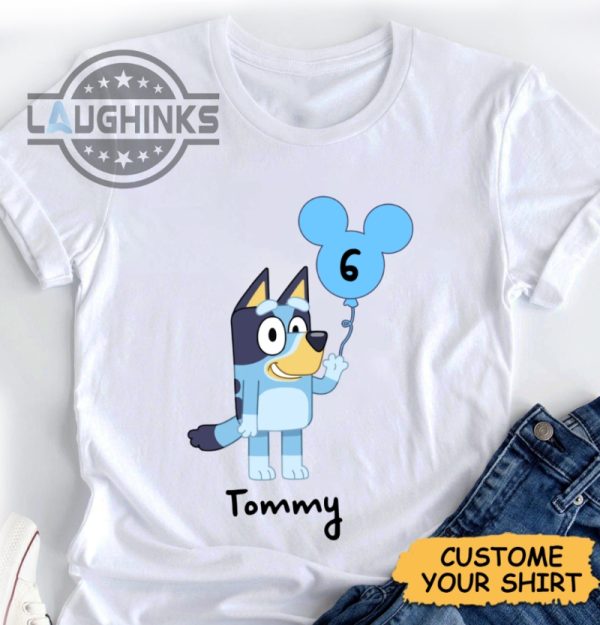 custom bluey bingo birthday shirt