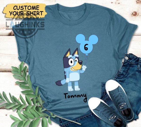 custom bluey bingo birthday shirt