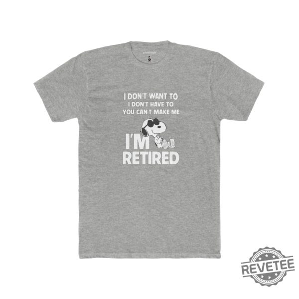 I Am Retired Snoopy T Shirt Funny Snoopy T Shirt Gift For Father Dad From Daughter Son revetee 1 5