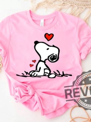 Snoopy Balloon Love Shirt For Mom Dad revetee 4