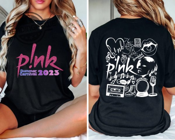 Pink Singer Summer Carnival 2023 Tour Shirt Trustfall Album Pink Tour Shirt trendingnowe.com 2