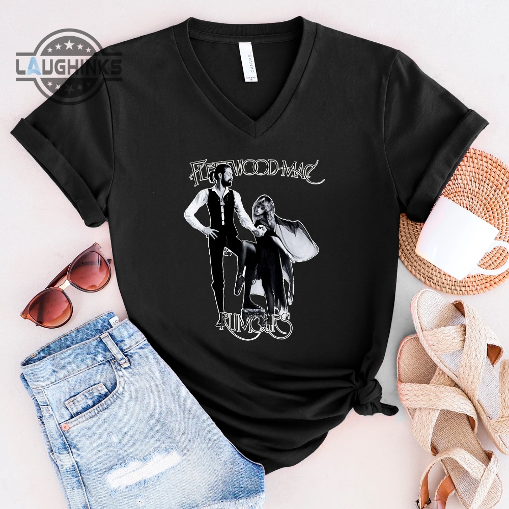 Fleetwood Mac Shirt Vintage Floral Retro Band Shirt Distressed