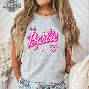 barbie heart shirt cheetah barbie shirt barbie 2023 barbie graphic tee
