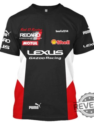 Lexus Gazoo Racing Shell Puma 3D All Over Print Hoodie Tshirt revetee.com 3