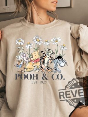 Vintage Disney Floral Pooh And Co Est 1926 Shirt Retro Disney Pooh Bear Shirt revetee.com 2