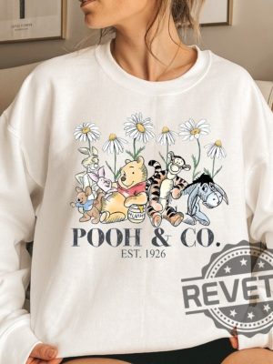 Vintage Disney Floral Pooh And Co Est 1926 Shirt Retro Disney Pooh Bear Shirt revetee.com 4