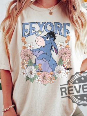 Retro Disney Eeyore Shirt Eeyore Winnie The Pooh Shirt Eeyore Floral Shirt Disneyworld Shirt revetee.com 2