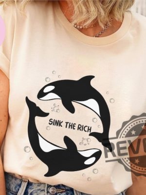 Sink The Rich Shirt Gladys The Yachtsinking Orca Shirt Orca Whale Shirt For Daughter Son revetee.com 4