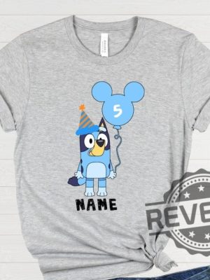 Custom Bluey Birthday Shirt Bluey Birthday Party Shirt Gift For Daughter For Son revetee.com 2