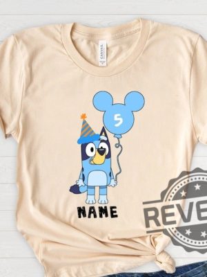 Custom Bluey Birthday Shirt Bluey Birthday Party Shirt Gift For Daughter For Son revetee.com 3