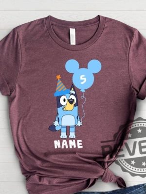 Custom Bluey Birthday Shirt Bluey Birthday Party Shirt Gift For Daughter For Son revetee.com 4