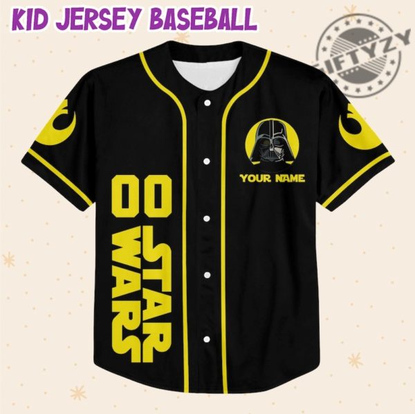 Star Wars Daddy Personalized 3D All Over Print Baseball Hockey Jersey giftyzy.com 2