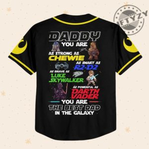 Star Wars Daddy Personalized 3D All Over Print Baseball Hockey Jersey giftyzy.com 3