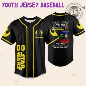 Star Wars Daddy Personalized 3D All Over Print Baseball Hockey Jersey giftyzy.com 5