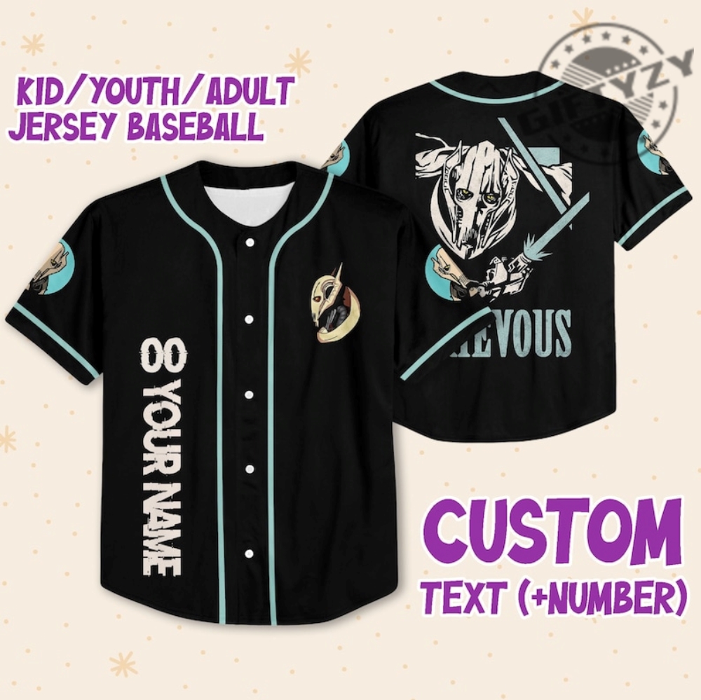 Star Wars Grievous Custom Personalized 3D All Over Print Baseball Hockey Jersey