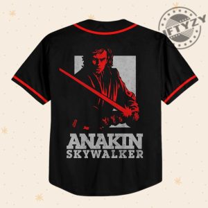 Star Wars Anakin Red Custom Name 3D All Over Print Baseball Hockey Jersey giftyzy.com 3