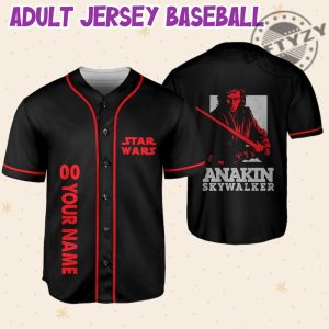 Star Wars Anakin Red Custom Name 3D All Over Print Baseball Hockey Jersey giftyzy.com 6