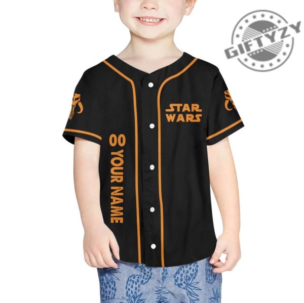 Star Wars Boba Custom Name Personalzied 3D All Over Print Baseball Hockey Jersey giftyzy.com 4