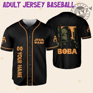 Star Wars Boba Custom Name Personalzied 3D All Over Print Baseball Hockey Jersey giftyzy.com 6