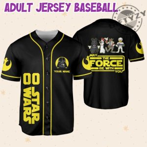 Star War Mickey Donald Custom Name Personalized 3D All Over Print Baseball Hockey Jersey giftyzy.com 6