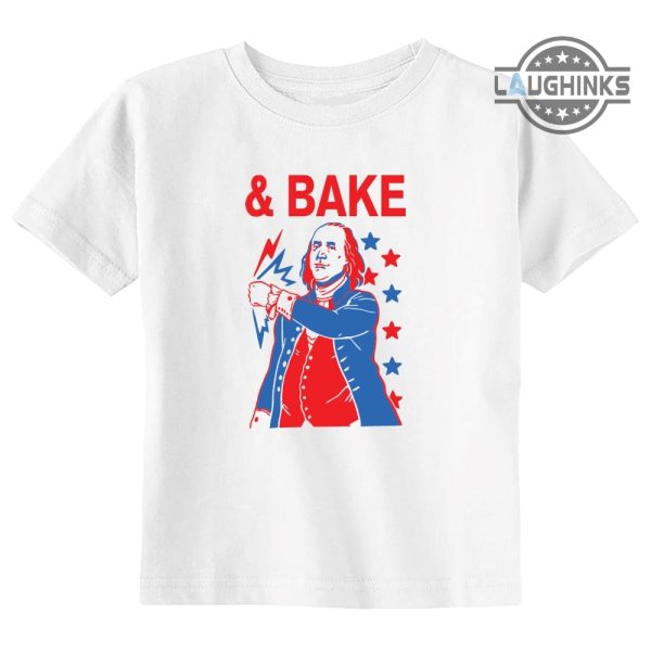 shake and bake matching funny 4th of july shirts for kids adults shake bake presidents graphic t shirt laughinks.com 3