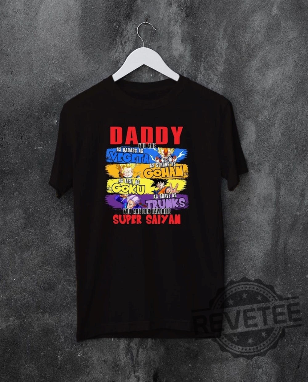 Daddy You Are My Favorite Super Shirt Goku Vegeta Fathers Day Gift For Dad revetee.com 1