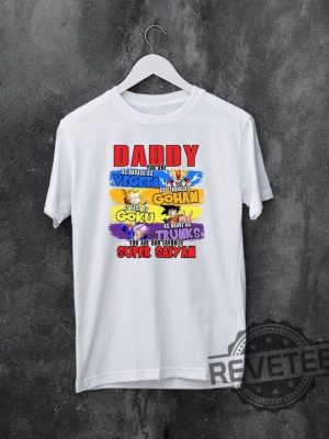 Daddy You Are My Favorite Super Shirt Goku Vegeta Fathers Day Gift For Dad revetee.com 2