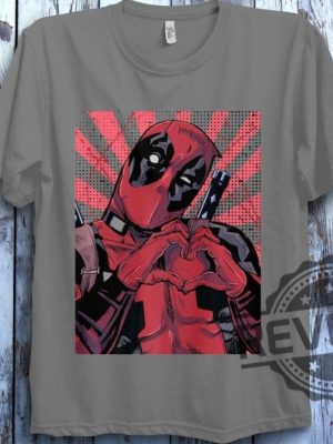 Marvel Deadpool Closed Hand Heart Shirt Gift For Men Women Hoodie Sweatshirt Mug revetee.com 3