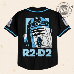 Star Wars R2d2 Blue Custom Personalized 3D All Over Print Baseball Hockey Basketball Jersey giftyzy.com 3