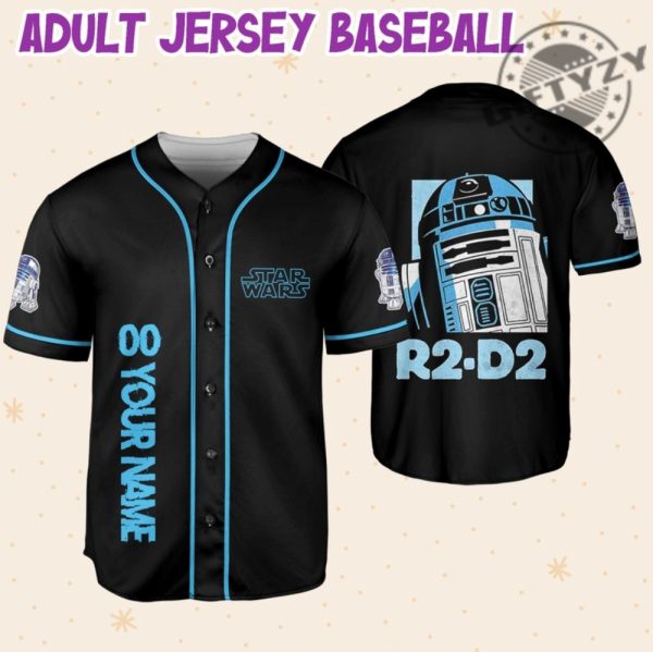 Star Wars R2d2 Blue Custom Personalized 3D All Over Print Baseball Hockey Basketball Jersey giftyzy.com 6