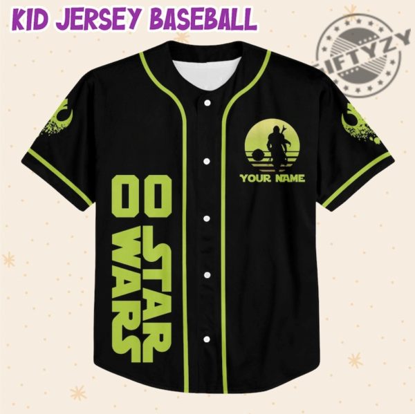 Star Wars Baby Yoda Custom Personalized 3D All Over Print Baseball Hockey Basketball Jersey giftyzy.com 2