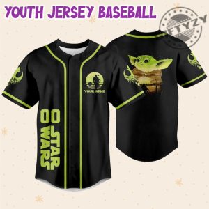 Star Wars Baby Yoda Custom Personalized 3D All Over Print Baseball Hockey Basketball Jersey giftyzy.com 5