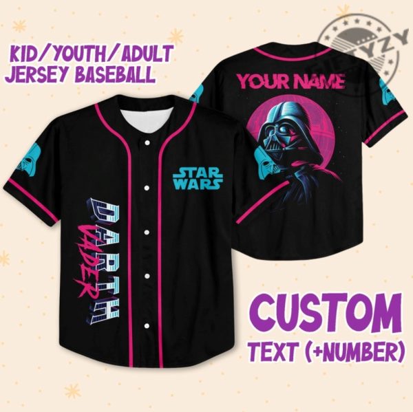 Star Wars Darth Vader Custom Personalized 3D All Over Print Baseball Hockey Basketball Jersey giftyzy.com 1