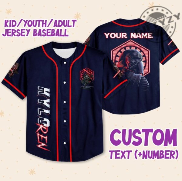 Star Wars Kylo Ren Custom Personalized 3D All Over Print Baseball Hockey Basketball Jersey giftyzy.com 1