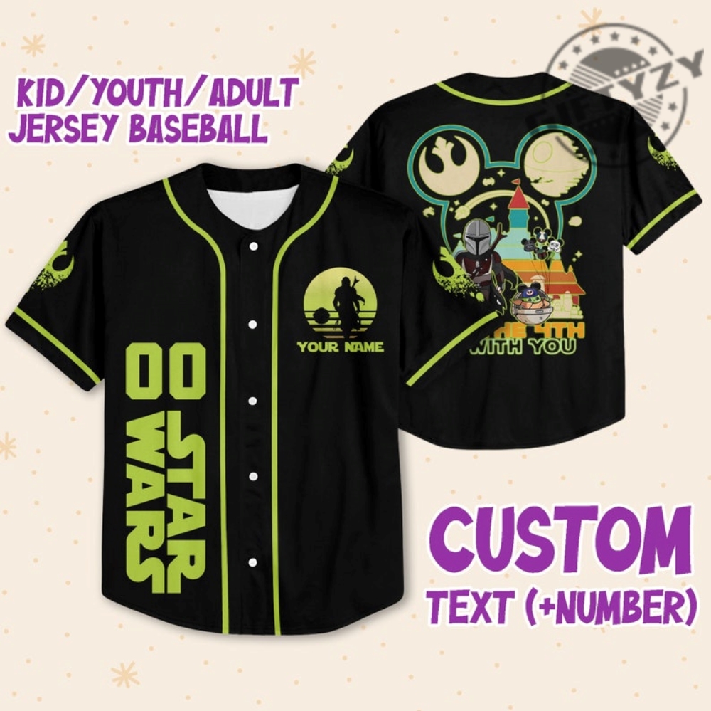 All-over Print Kids and Youth Baseball Jersey - Print on Demnad