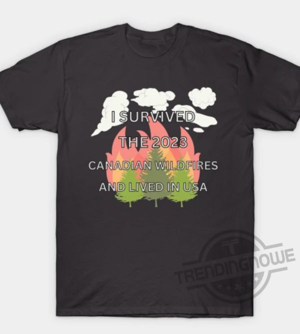I Survived Canadian Wildfires And Lived in USA Shirt trendingnowe.com 1