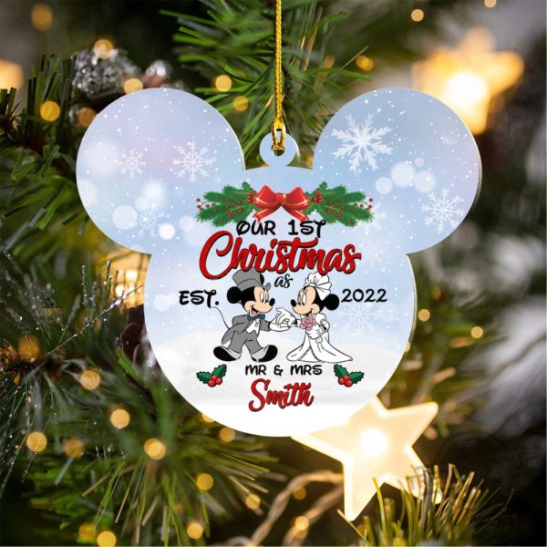 Personalized Mickey Mouse New Home Christmas Ornament trendingnowe.com 1