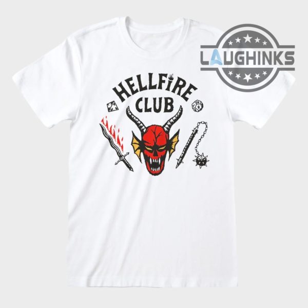 netflix stranger things hellfire club shirt hellfire club logo t shirt hoodie long sleeve sweatshirt laughinks.com 2