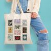Taylor Swift Album Stamps Vintage Tote Bag trendingnowe.com 3