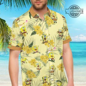 spongebob hawaiian shirt squarepants hawaiian shirt and shorts
