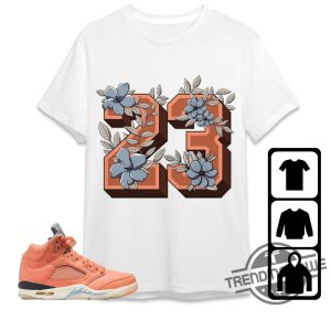 Jordan 5 Dj Khaled Crimson Bliss Shirt 23 Floral Shirt To Match Sneaker trendingnowe.com 2
