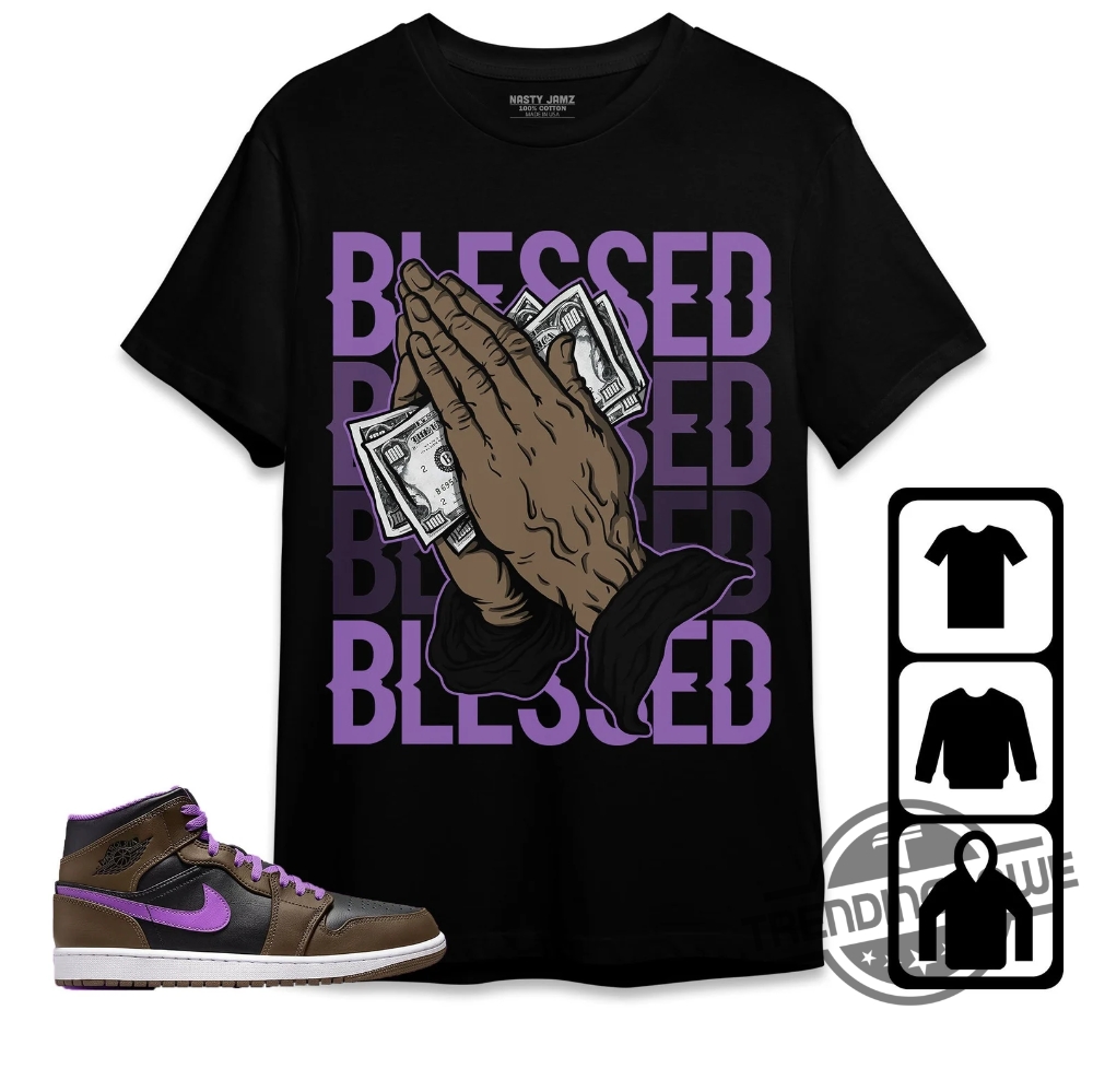 Jordan 1 Mid Palomino Shirt, Blessed Shirt To Match Sneaker