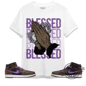Jordan 1 Mid Palomino Shirt Blessed Shirt To Match Sneaker trendingnowe.com 2
