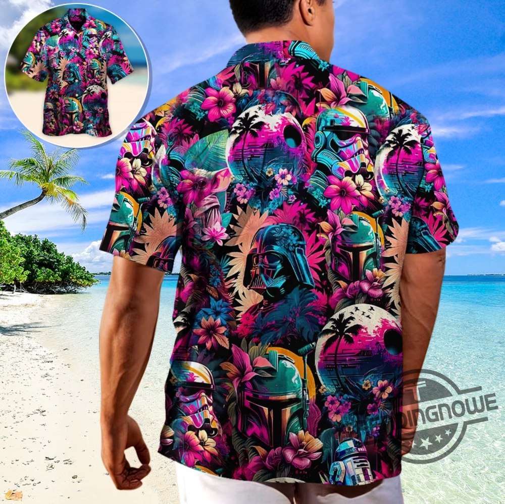 Demon Hawaiian Shirt in Pink 