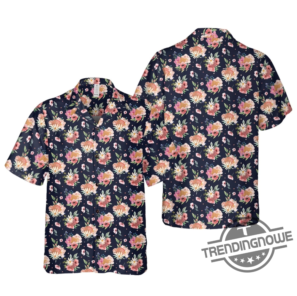 Dungeons And Dragons Dice Floral Hawaiian Shirts